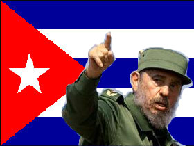 Флаг Кубы, Фидель Кастро. Коллаж Каспаров.Ru