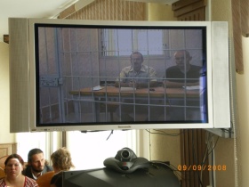 Видеоконференция в зале суда. Фото: Савва Григорьев, Собкор®ru
