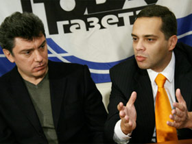Борис Немцов и Владимир Милов. Фото: с сайта СПС