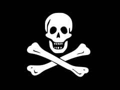 Символ пиратов - "веселый Роджер". Фото с сайта www.liveinternet.ru/