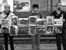 Акция против фашизма, фото с сайта piter.indymedia.ru