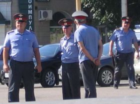 Ряды милиции. Фото: Егор Гусев, Каспаров.Ru