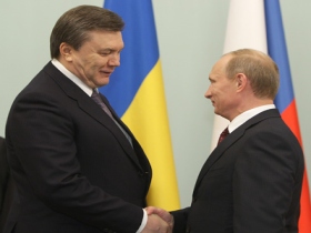 Владимир путин и Виктор Янукович. Фото www.premier.gov.ru