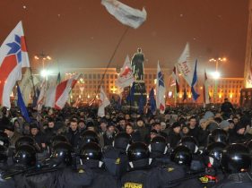 Акция протеста против выборов президента в Белоруссии. Фото: plasmastik.livejournal.com 