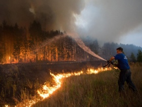 Лесной пожар. Фото с сайта www.artdeviant.ru