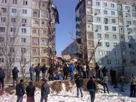 Взрыв в жилом доме в Астрахани. Фото с сайта lenta.ru