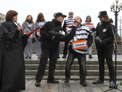 Митинг политзаключенных. Фото Василия Иванова