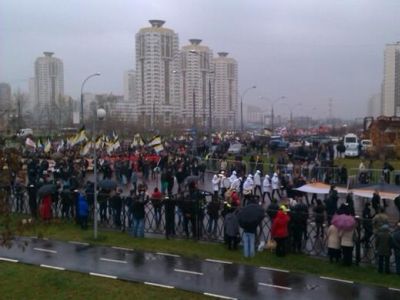 Прорыв на Русском марше в Люблино (twitter)