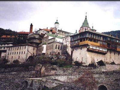 Монастырь на Афоне. Фото: greece.obnovlenie.ru