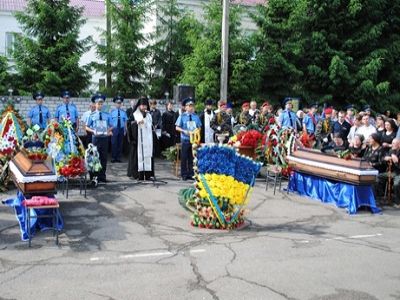 Похороны украинских военных