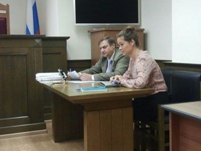 Мария Гайдар в суде. Фото из поста автора