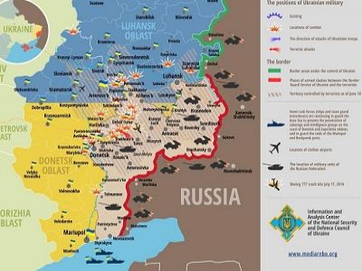 Карта регионов с "особым статусом". Источник - https://twitter.com/euromaidan