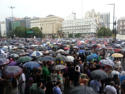 Митинг протеста в Буэнос-Айресе 18 февраля 2015 года. Фото Китти Сандерс