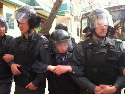 Полиция на акции. Фото: Илья Яшин