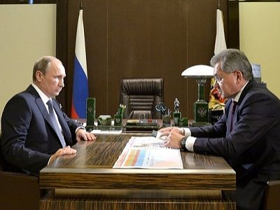 Встреча Путина и Шойгу, 7.10.15. Источник - kremlin.ru