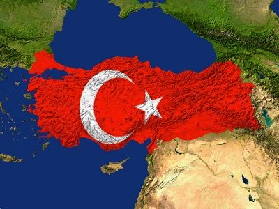 Турция, карта и флаг. Фото: saglikiletisimplatformu.com