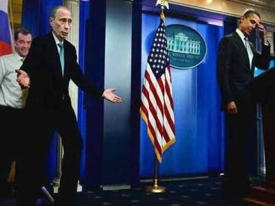 Путин и Обама — почувствуйте разницу. Фото: sokrytoe.org