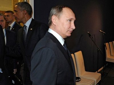 Путин и Обама перед встречей, 30.11.15, Париж. Фото: kremlin.ru