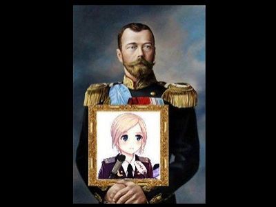 Николай II и Поклонская (коллаж). Публикуется в https://www.facebook.com/vituhnovskaa