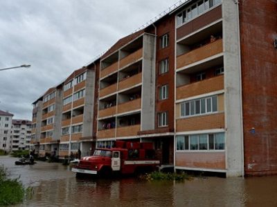 Затопленная больница в Приморье. Фото: ria.ru