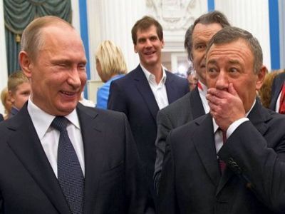 Путин и Ротенберг. Фото: navalny.com