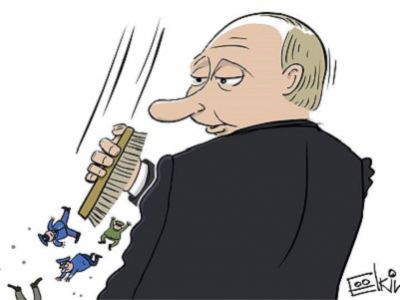 Большая чистка. Карикатура С.Елкина, источник - www.facebook.com/sergey.elkin1