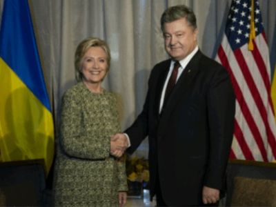 Хилари Клинтон и Петр Порошенко. Фото: obozrevatel.com