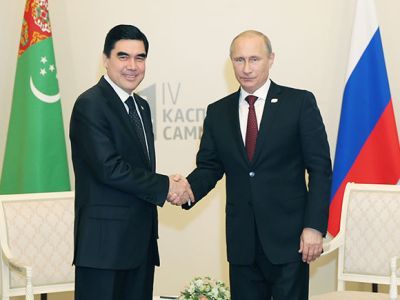 Бердымухамедов и Путин. Источник: http://www.turkmenistan.gov.tm/?id=7354