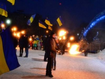 Факельное шествие в Славянске. Фото: luxnet.ua
