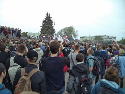 Акция "Требуем ответа!" на Марсовом поле, Санкт-Петербург, 12.6.17. Фото: Егор Седов
