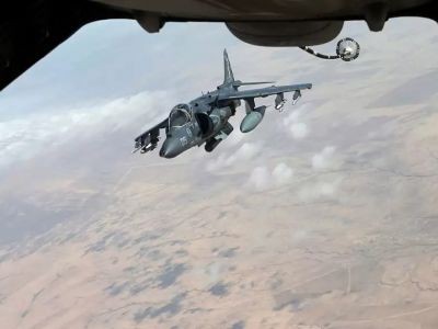 Штурмовик Harrier AV-8B морской пехоты США в Сирии. Фото: Reuters