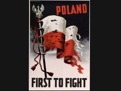 Польско-британский плакат времен Второй Мирвоой войны. Источник - joannaskrzydlewska.pl