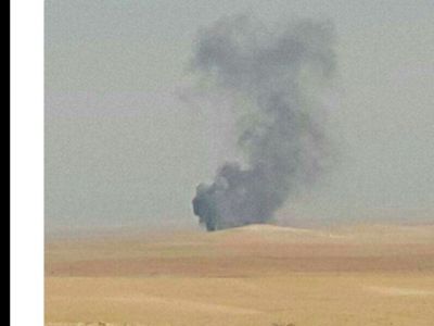 Сбитый в Сирии вертолет. Фото: twitter.com/bjoernstritzel