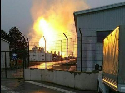 Взорвавшийся газовый хаб в Австрии. Фото: Bloomberg