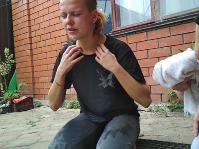Софико Арифджанова после нападения, Фото: Александр Савельев