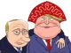 Путин и Трамп после ЧМ-2018. Карикатура: С. Елкин, dw.com