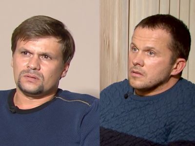 "Боширов" и "Петров" в ходе интервью с М. Симоньян. Скрин: gamebomb.ru