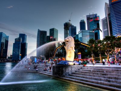 Сингапур, скульптура льва. Фото: dvke.ru