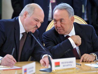 Александр Лукашенко и Нурсултан Назарбаев. Фото: lentka.com