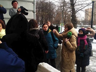 Провокация НТВ на "Общественных слушаниях" по делу "Сети". Фото: Каспаров.Ru