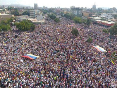 Венесуэла, народная демонстрация 23.1.19. Фото: t.me/worldprotest