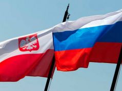 Флаги Польши и России.  Фото: gusev-online.ru
