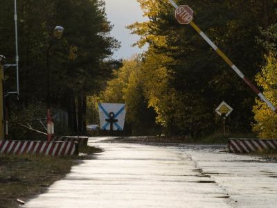 Въезд на полигон Ненокса под Северодвинском в Архангельской области. Фото: Reuters
