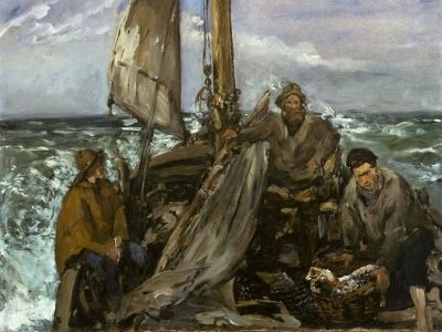 Рыбаки в море. Эдуард Мане
