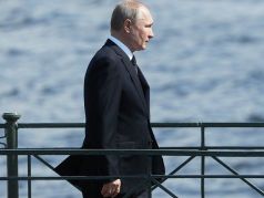 Путин в день ВМФ, 31.07.22. Фото: iz.ru