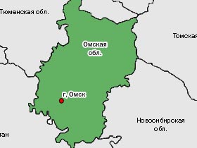 Карта Омской области. Фото  www.tavrida.ru (с)