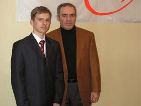 Г. Каспаров и А. Брагин. Фото Каспарова.Ru