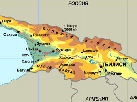 Карта Грузии. Фото alvona.ru (с)