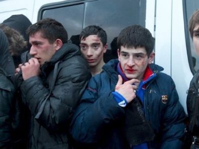 Кавказцы избитые на Манежной площади. Фото: news.bcm.ru