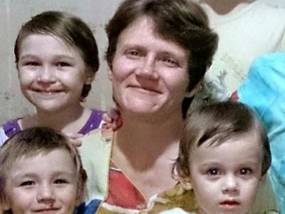 Светлана Давыдова с детьми. Источник - http://gdb.rferl.org/